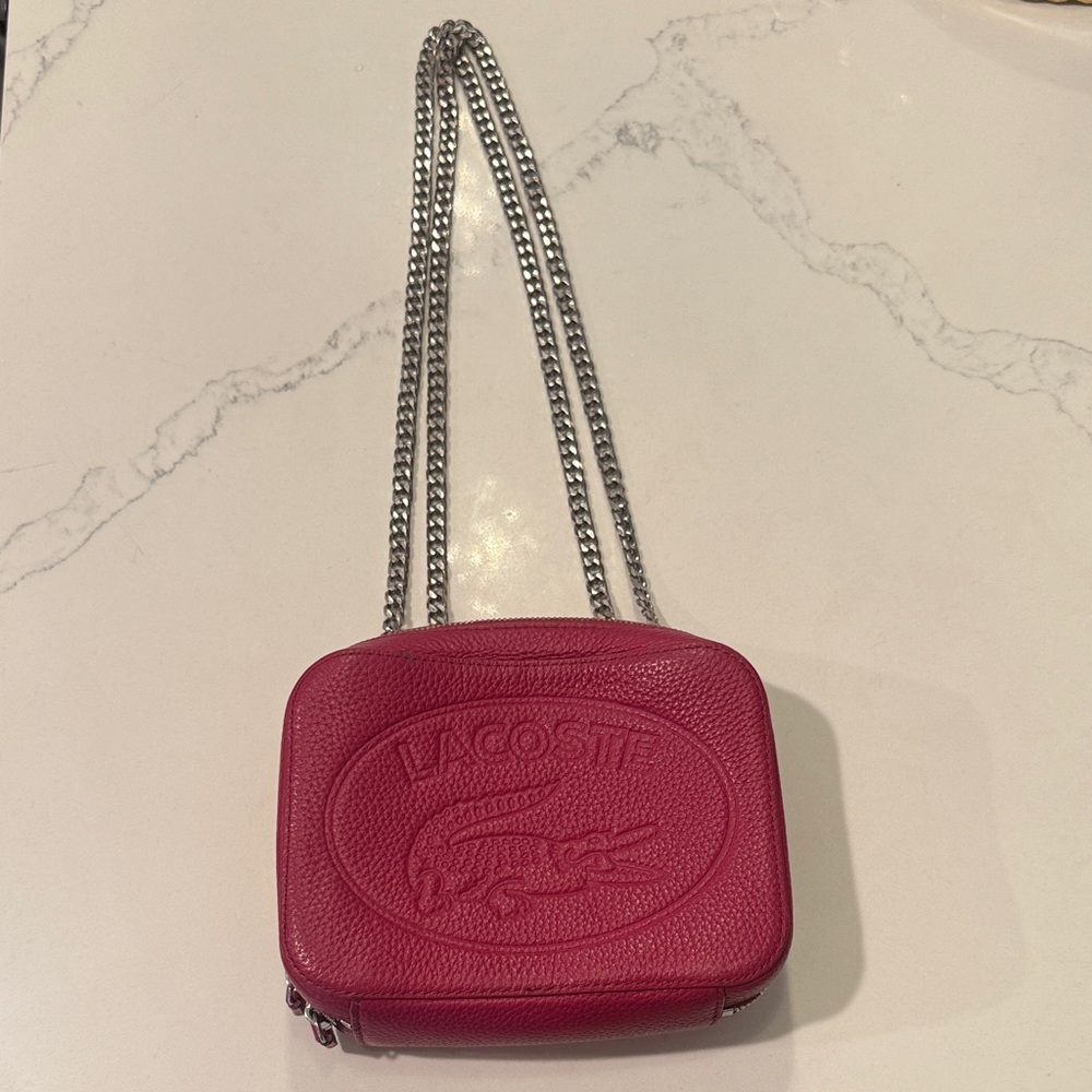 Lacoste Fuchsia Crossbody Bag